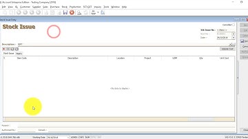 SQL Accounting Software Tutorial 044 Stock Issue