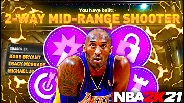 BEST 2 WAY MID RANGE SHOOTER BUILD IN NBA 2K21! (KOBE BRYANT BUILD!) RARE BUILD SERIES VOL. 18