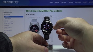 How to Change Language in MYKRONOZ ZeTime