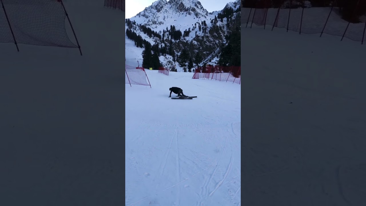 Naltar Valley learning skiing 