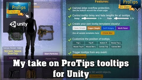 My take on Unity Asset: ProTips Tooltips