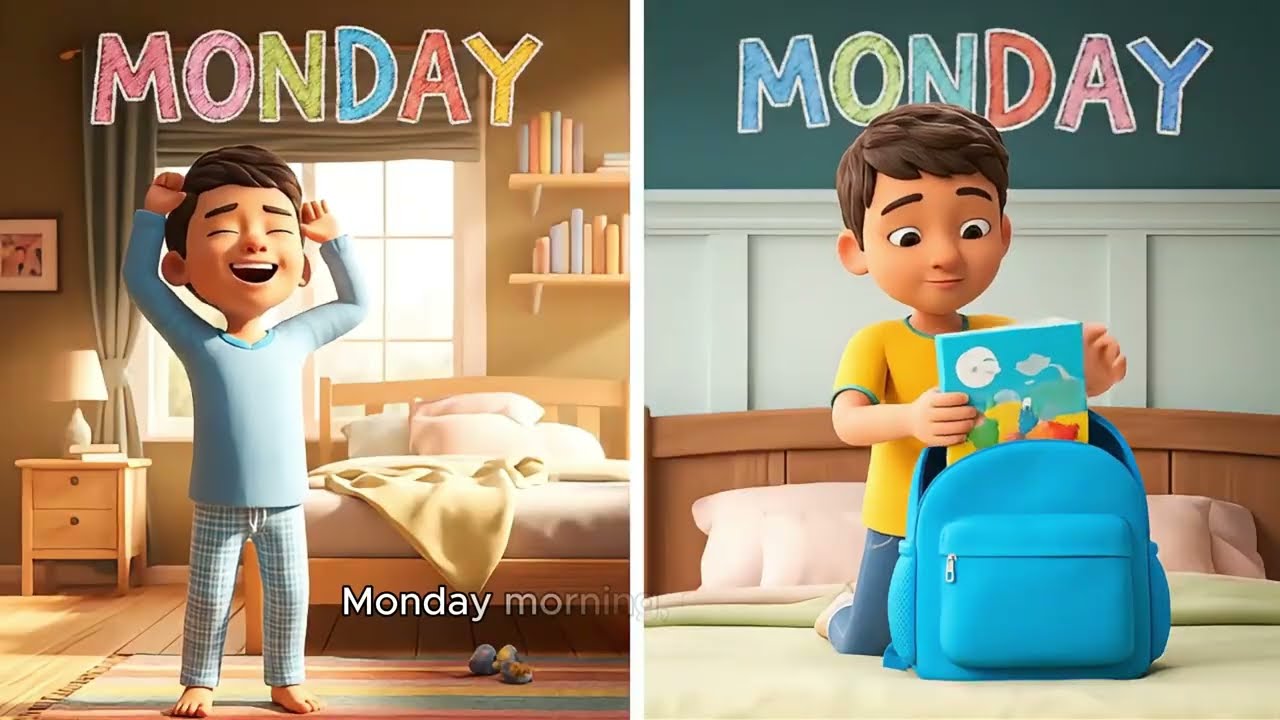 Days of the Week Song | KidsCore Sing & Dance