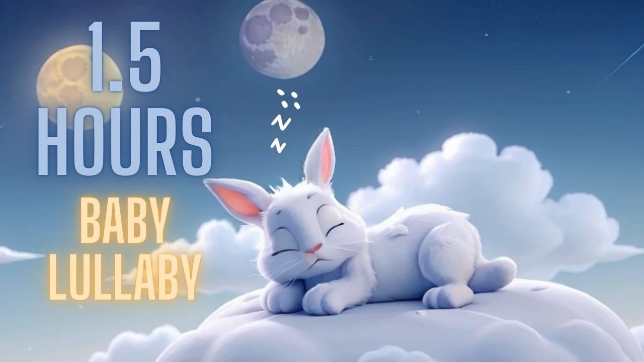 Dreamy Sleep Lullaby: Adorable Rabbit Snoozing on a Cloud - Relaxing ...