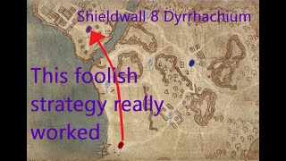 Shieldwall - How to beat level 8, battle of DYRRHACHIUM  (New Strategy)