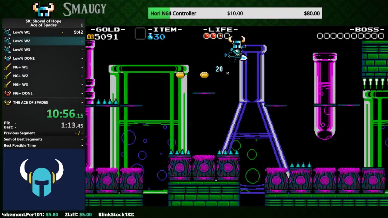 Shovel Knight Ace of Spades Speedrun in 32101 YouTube