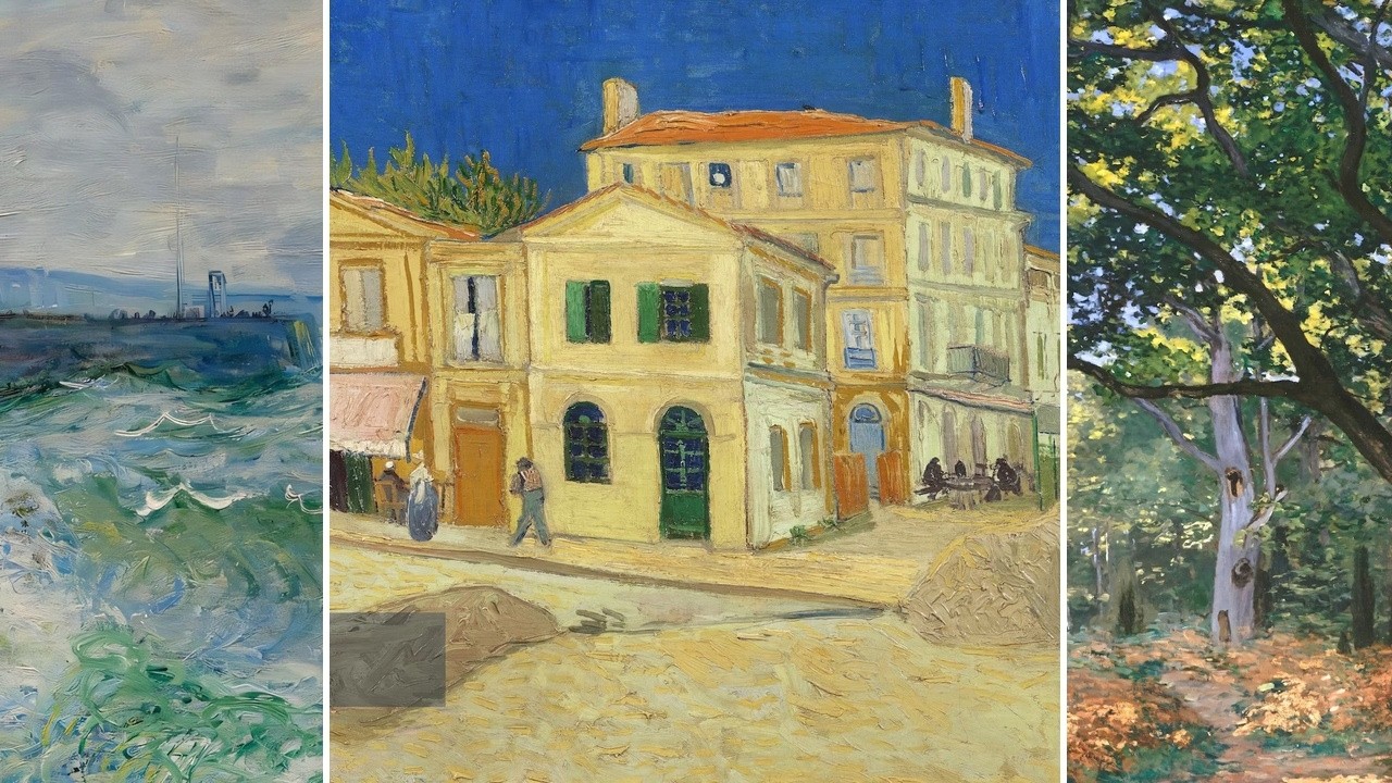Fine Art TV — Silent Art Gallery · June 27 Morning | van Gogh · The Yellow House & others