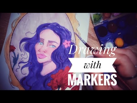 Drawing with CHEAP markers … (was NOT easy!!)