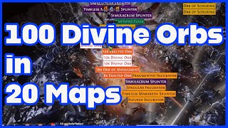 How I farmed 100 Divines in 20 Maps LS Serk | Currency Strat  | Path of Exile Lake of Kalandra 3.19