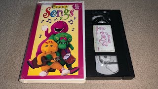 Opening And Closing To Barney Songs 1995 VHS