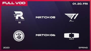 KT vs T1 - LSB vs DK | 2023 LCK Spring Split