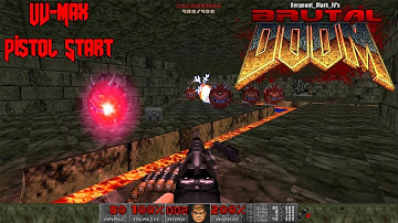 Ultimate Doom E2M9 Fortress Of Mystery - Brutal Doom V21 All Kills All Secrets
