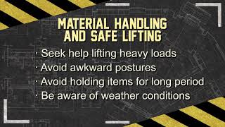Construction Safety: Material Handling and Safe Lifting