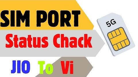 Sim port Status check Vi to jio | How to check mnp status