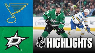 Blues Vs. Stars Nhl Highlights January 23, 2026