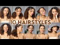 10 COIFFURES FACILES & RAPIDES  | Cheveux bouclés / frisés