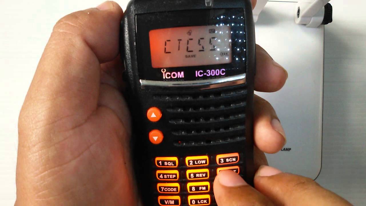 วิธีตั้งโทน icom 300C
