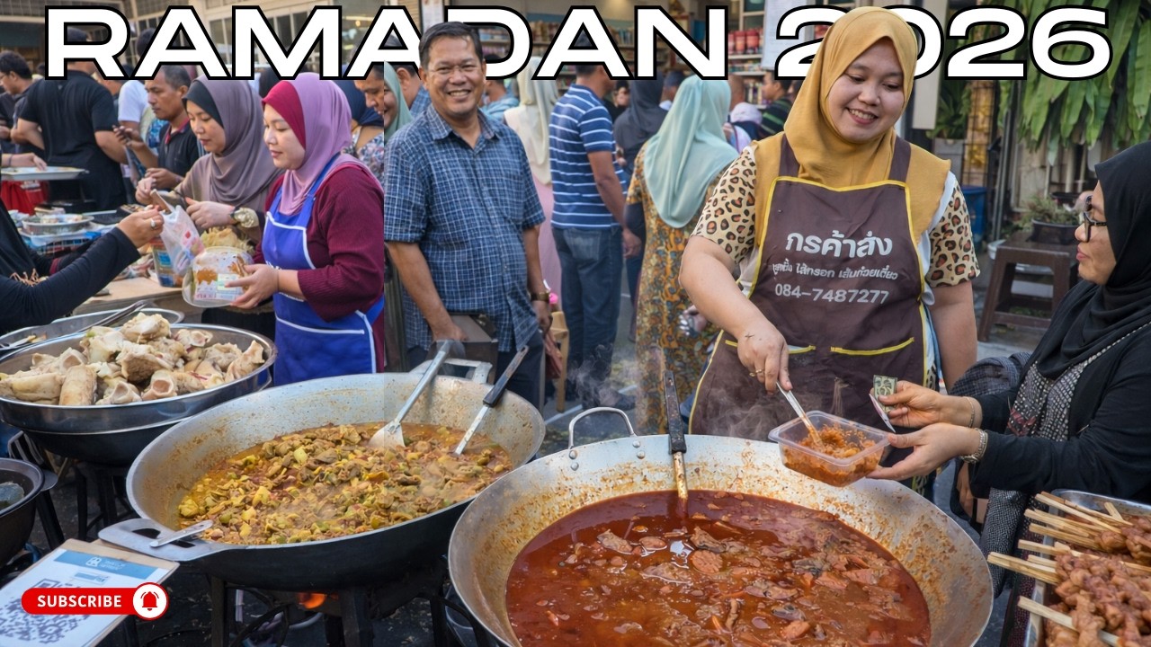 The BEST Ramadan Bazaar in Thailand 2026 HATYAI Street Food Tour! Street Food Heaven, Massive Crowd!