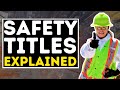 Exploring the different roles within hs  safety titles explained