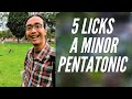 5 Licks A Minor Pentatonic | ASAS GITAR A to Z | EP 4