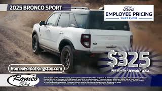 Romeo Ford Kingston July 25 Bronco Sport