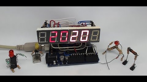 Display de 7 Segmentos X6 con Sensor de Temperatura IMU MCU6050