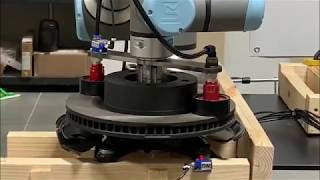 Universal Robots Rotor Transfer Pick and Place with Robotiq Co-pilot