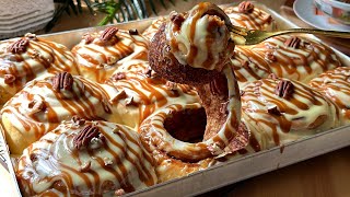 Cinnamon rolls with cotton dough like clouds