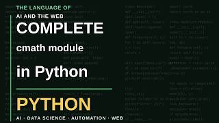 Details cmath module in Python Guide