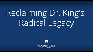 Reclaiming Dr. King's Radical Legacy