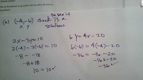 CPM CC3 Section 6.2.4 #6-81 (checking a solution to a system of equations)