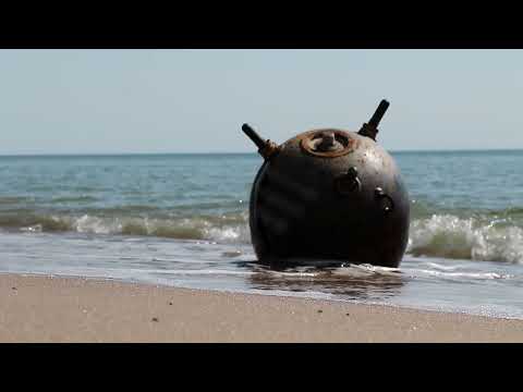 Подрыв российской морской мины в Одесской области