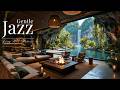 Modern Forest Living Room With Smooth Jazz | Gentle Jazz Melodies & Nature Sounds For Relax