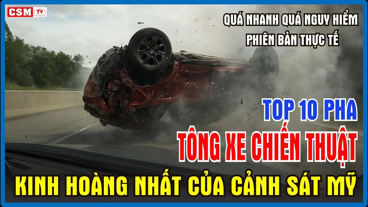 Top 10 Pha TÔNG XE CH.IẾN THUẬT PIT HOÀNH TRÁNG  NHẤT của Cảnh Sát Mỹ || Cảnh Sát Mỹ TV