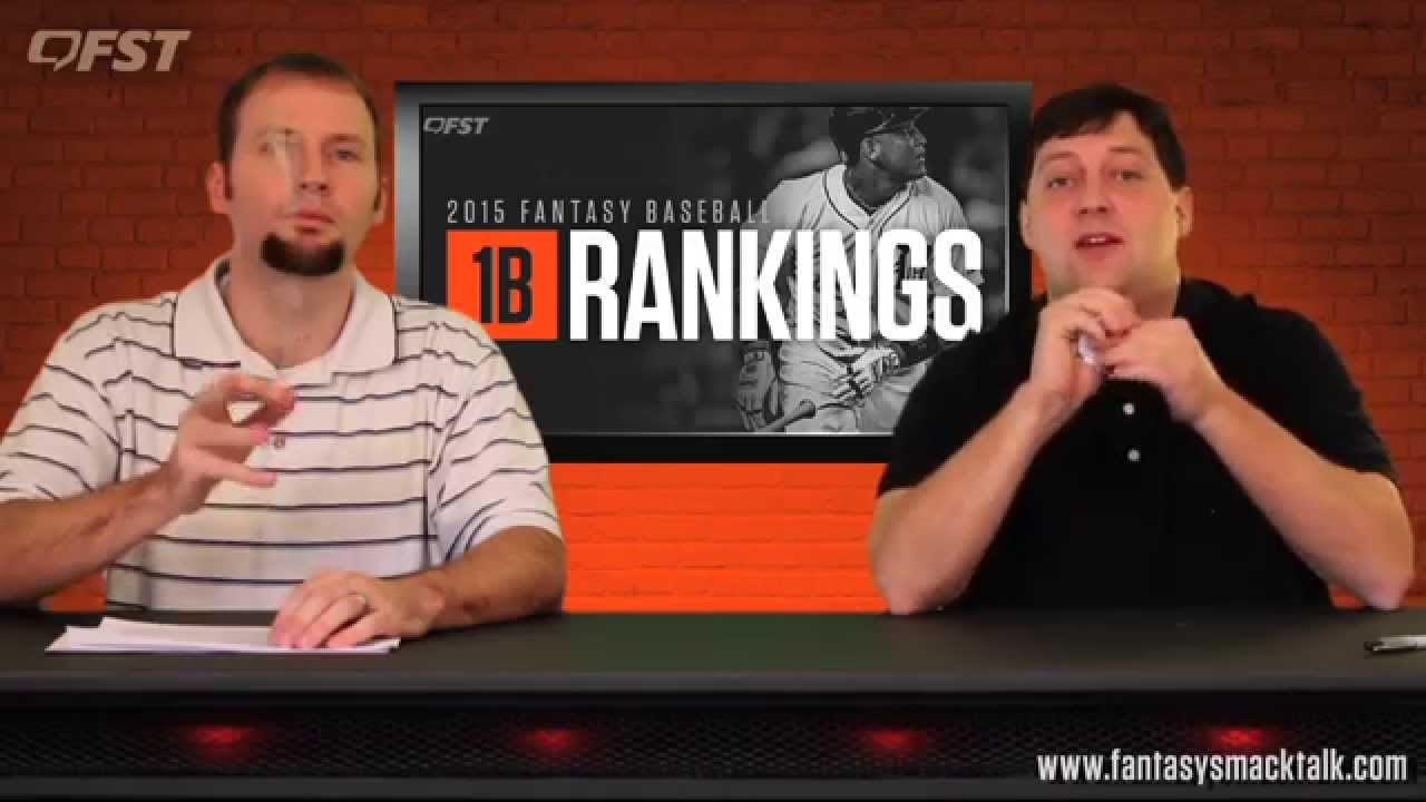 2015 Fantasy Baseball First Base Tiers & Rankings YouTube