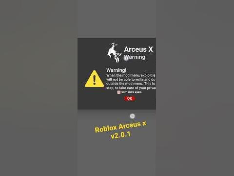 Roblox Arceus x v2.0.1 warning my 
