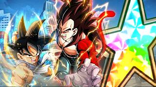 IL BUFF E' DEVASTANTEEEE!! 100% EZA LR SSJ4 VEGETA e KID ...