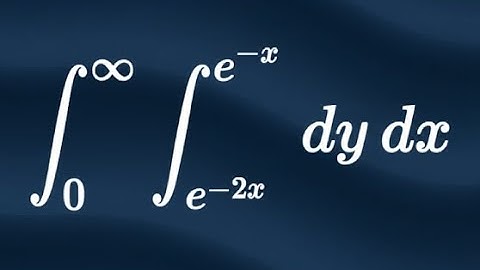 double integral of 1 over region y from e^(-2x) to e^(-x)