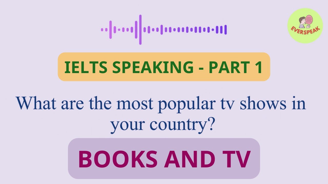 IELTS Speaking Test - Part 1 - Books and TV - YouTube