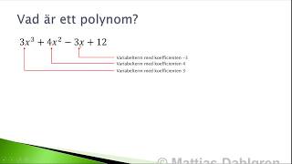 Matematik 2b  Sammanfattning  Kapitel 2  Algebra och ickelinjäramodeller