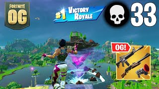 33 Elimination Trio RANKED Win Full Gameplay (Fortnite OG)