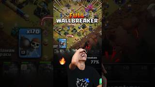 FULL WALLBREAKER!!!??  #clashofclans #cidukwarrior #coc