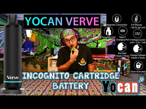 DAB ANYWHERE YOCAN VERVE INCOGNITO CARTRIDGE BATTERY FOR DISCRETIONARY  DABBING! - YouTube