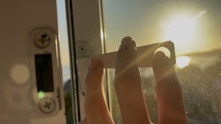 ASMR | tapping around beautiful hotel room with distant ocean noises and nature ambiance~ 🐚🌊