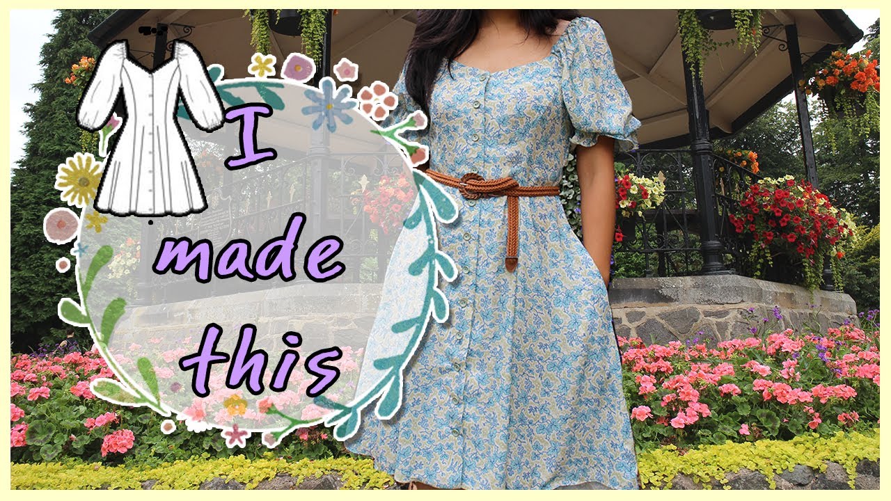 Sew Along : Mccalls 8177 Puff sleeves and Flare Skirt Dress 함께 소잉해요. 플레어스커트 퍼프소매 원피스 만들기