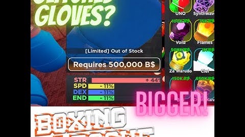 NEW BIGGER GLOVES! | Roblox Boxing league