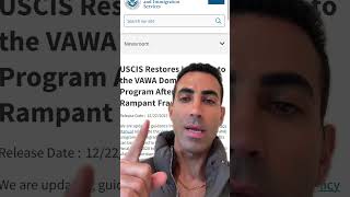 USCIS Updates Guidance on VAWA #uscis #vawa #immigration