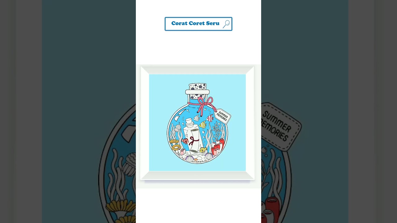 Ocean World in Bottle - Coloring Videos For Kids & Toddlers