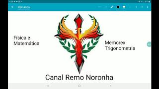 Mapa mental de Trigonometria, memorex
