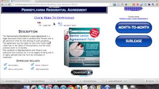 Pennsylvania Residential Lease Agreement
