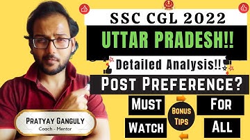 SSC CGL 2022 - Posts Analysis - Uttar Pradesh | Made For SSC